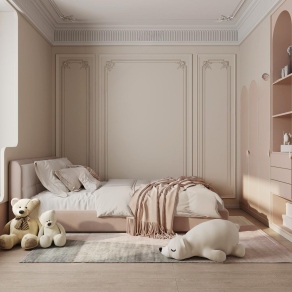 法式女孩儿童房3D模型下载